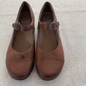 Dansko Marla Mary Jane Womens EU 39 US 8.5-9 Brown Leather